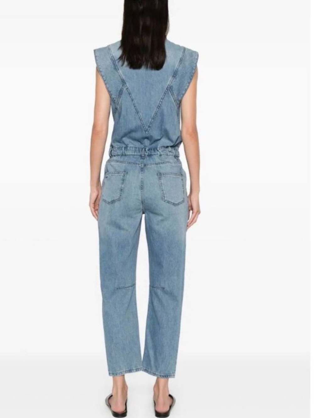 BA&SH FIGO JUMPSUIT DENIM - Picture 3 of 16